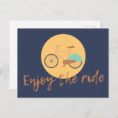 Enjoy the ride postkarte (Vorne/Hinten)