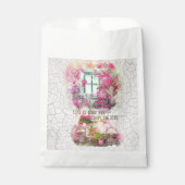 Enjoy The Ride Watercolor Bicycle With Flowers Geschenktütchen (Vorderseite)