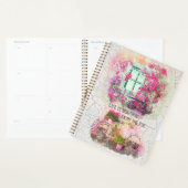 Enjoy The Ride Watercolor Bicycle With Flowers Planer (Anzeige)