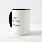 Enjoy Your Coffee Handsome Good Morning Mug, Tasse (Vorderseite Links)