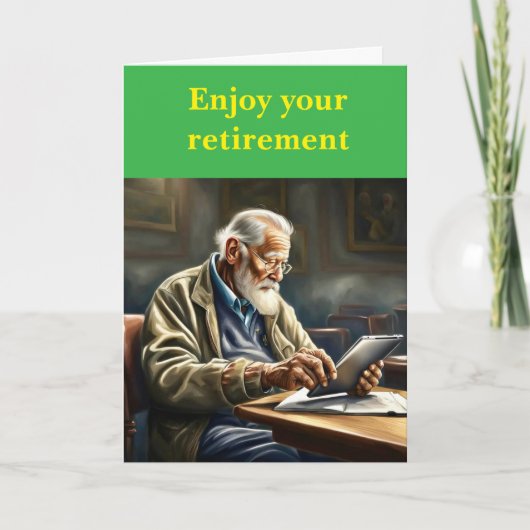 Enjoy your retirement. karte (Vorderseite)