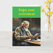 Enjoy your retirement. karte (Gelbe Blume)