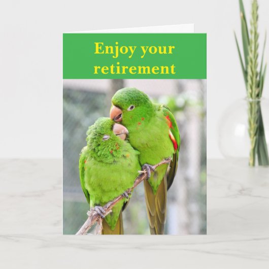 Enjoy your retirement. karte (Vorderseite)