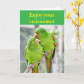 Enjoy your retirement. karte (Gelbe Blume)