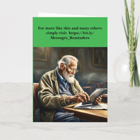 Enjoy your retirement. karte (Rückseite)