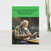 Enjoy your retirement. karte (Rückseite)