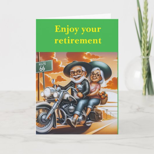 Enjoy your retirement. karte (Vorderseite)