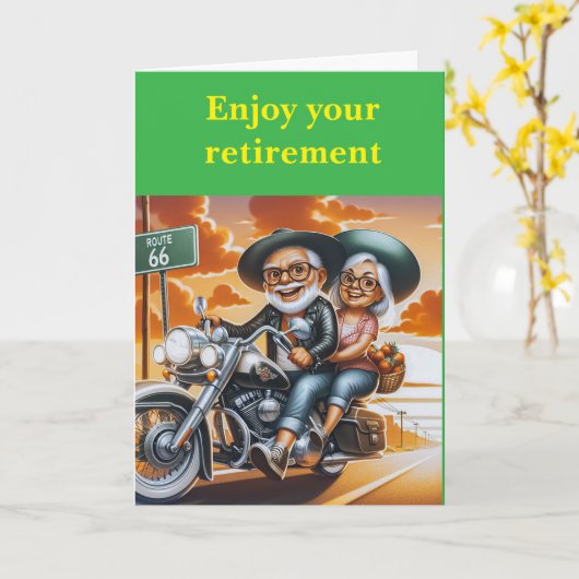 Enjoy your retirement. karte (Gelbe Blume)