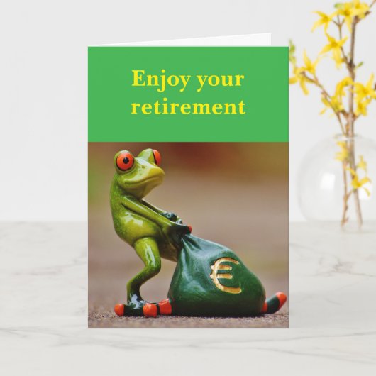 Enjoy your retirement. karte (Gelbe Blume)