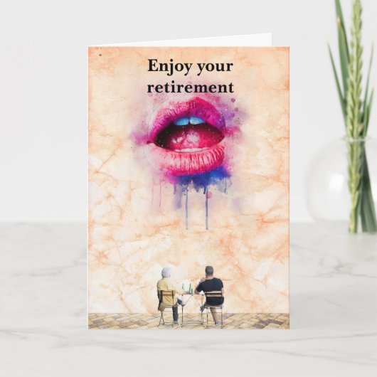 Enjoy your retirement. karte (Vorderseite)