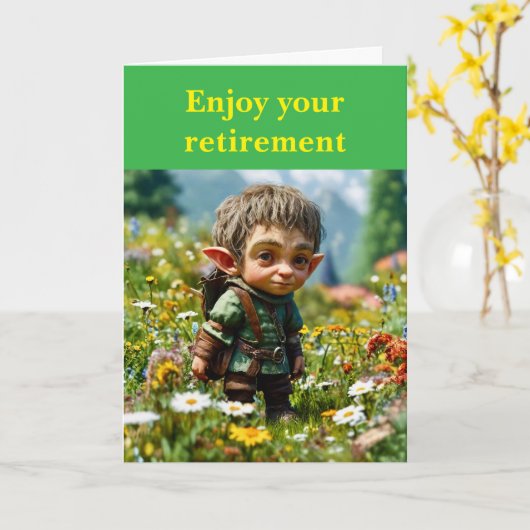 Enjoy your retirement. karte (Gelbe Blume)