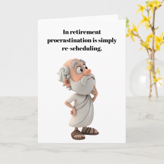 Enjoy your retirement. karte (Gelbe Blume)