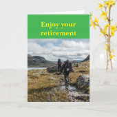 Enjoy your retirement. karte (Gelbe Blume)