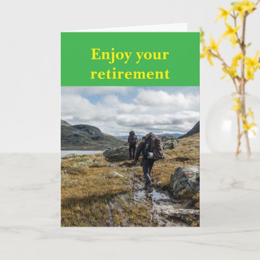 Enjoy your retirement. karte (Gelbe Blume)