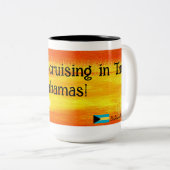 Enjoyed cruising in The Bahamas Mug Zweifarbige Tasse (VorderseiteRechts)