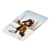 Enjoying A Snow Day Magnet (Linke Seite)