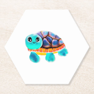 Enkaustische Malschildkröte Copy Untersetzer