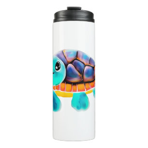 Enkaustische Malschildkröte Thermosbecher