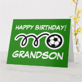 Enkel-alles Gute zum Geburtstagkarte mit Fußball Karte (Gelbe Blume)