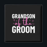 Enkel der Groom-Hochzeitsfamilie Party Magnet<br><div class="desc">Enkel der Groom-Hochzeitsfamilie Party</div>