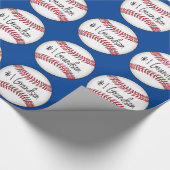 Enkel der Nr.-eine auf Baseball Geschenkpapier (Ecke)