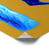 Enkel des Godolphin Arabian ... Blaues Pferd Poster (Ecke)