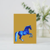 Enkel des Godolphin Arabian ... Blaues Pferd Postkarte (Stehend Vorderseite)