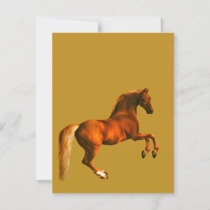 Enkel des Godolphin Arabian ... Gold Postkarte