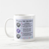 Enkel-Gedicht - 18. Geburtstag Kaffeetasse (Links)