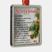 Enkel-Gedicht - Weihnachtsentwurf Silbernes Ornament (Rechts)