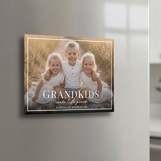 Enkel machen das Leben großartig Geschenkfoto für Magnet