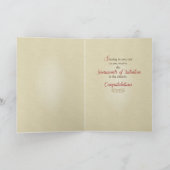 Enkel, RCIA Segen auf Beruf von Glauben, C Karte (Innenseite)