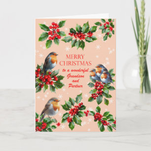 Enkel und Partner Robins und Holly Weihnachten