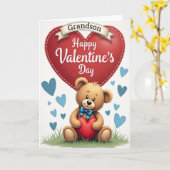 Enkel Valentinstag Bär Karte (Gelbe Blume)