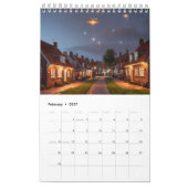 Enkele Pagina KleinKalender, Wit Kalender (Feb 2027)