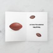 Enkelgeburtstag, wirklich schlechte Fußballwitze Karte (Innenseite)