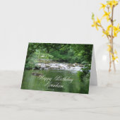 Enkelgeburtstagskarte, die einen Fluss zeigt Karte (Gelbe Blume)