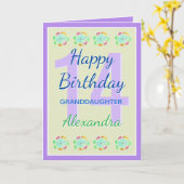 Enkelin 14 Modern Keepake Geburtskarte Karte (Gelbe Blume)