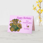 Enkelin-1. Geburtstags-Karte Karte (Gelbe Blume)