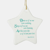 Enkelin, Abschluss-Tanz, Star-Ornament Keramikornament (Rechts)