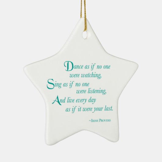 Enkelin, Abschluss-Tanz, Star-Ornament Keramikornament (Rechts)