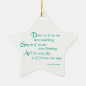 Enkelin, Abschluss-Tanz, Star-Ornament Keramikornament (Vorne)