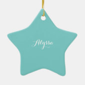 Enkelin, Abschluss-Tanz, Star-Ornament Keramikornament (Hinten)