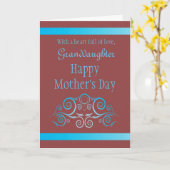 Enkelin/der glückliche Tag der Mutter - grafischer Karte (Gelbe Blume)