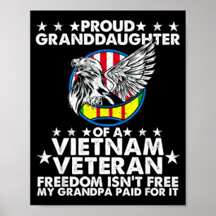 Enkelin eines Veteranen Freiheit ist nicht OpaGr Poster