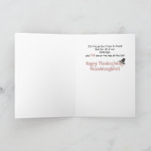 Enkelin, Erntedank Türkei, religiös Feiertagskarte (Innenseite)