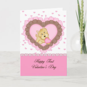 Enkelin-erster Valentinsgruß Feiertagskarte