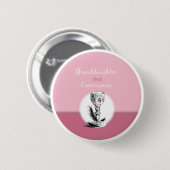 Enkelin Erstkommunion Rosa, Kelch Button (Vorne & Hinten)
