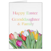 Enkelin + Familienglückskarte Ostern (Vorne)