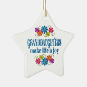 Enkelin-Freude Keramik Ornament (Rechts)